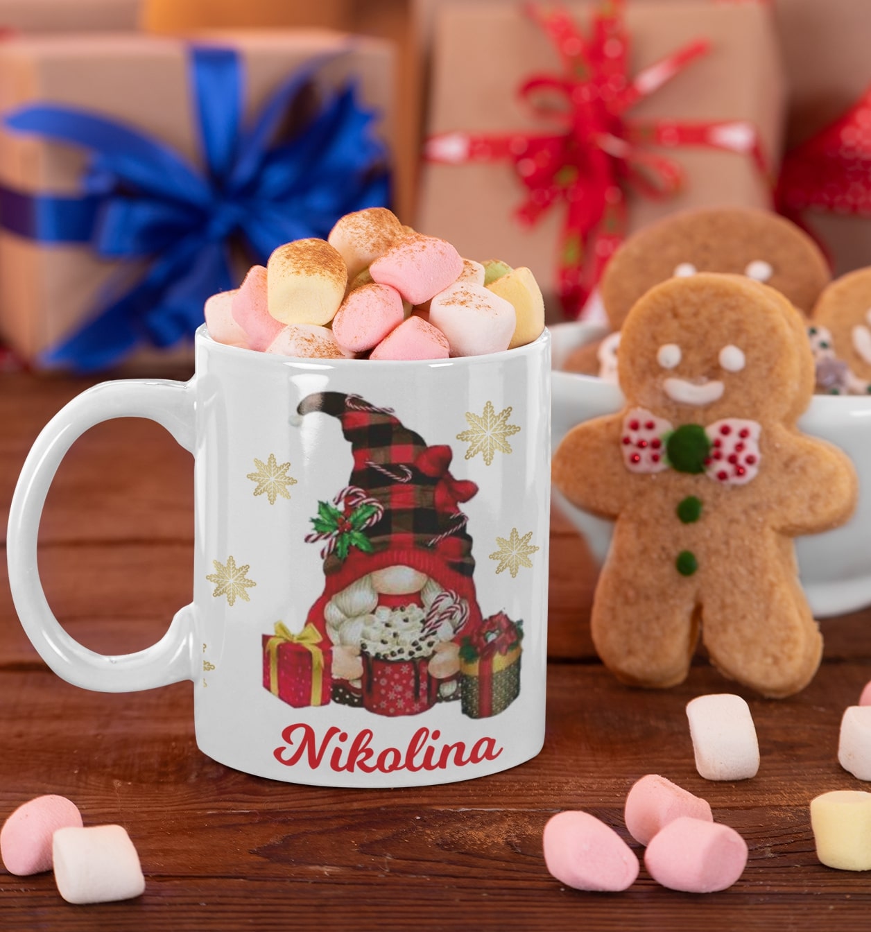 Božični gnom Sandra (ime po želji)