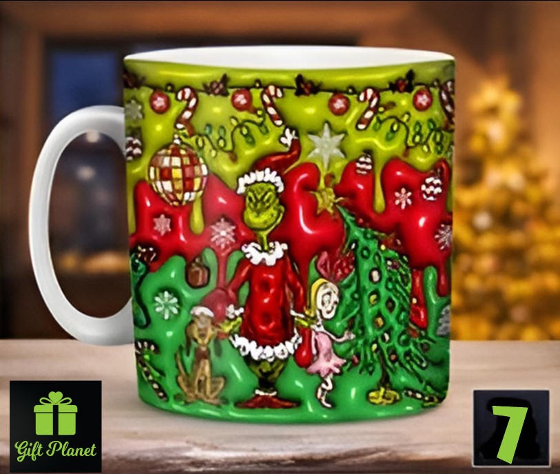 Grinch 7-šalica sa 3d efektom